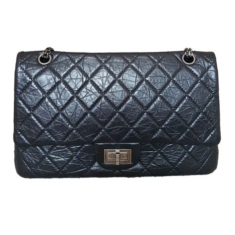 chanel reissue black on black